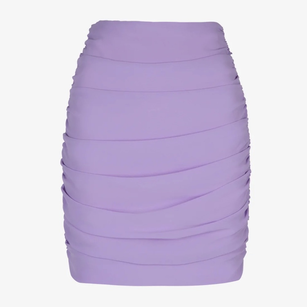 Heiress Beverly Hills Lilac Ruched Mini Skirt